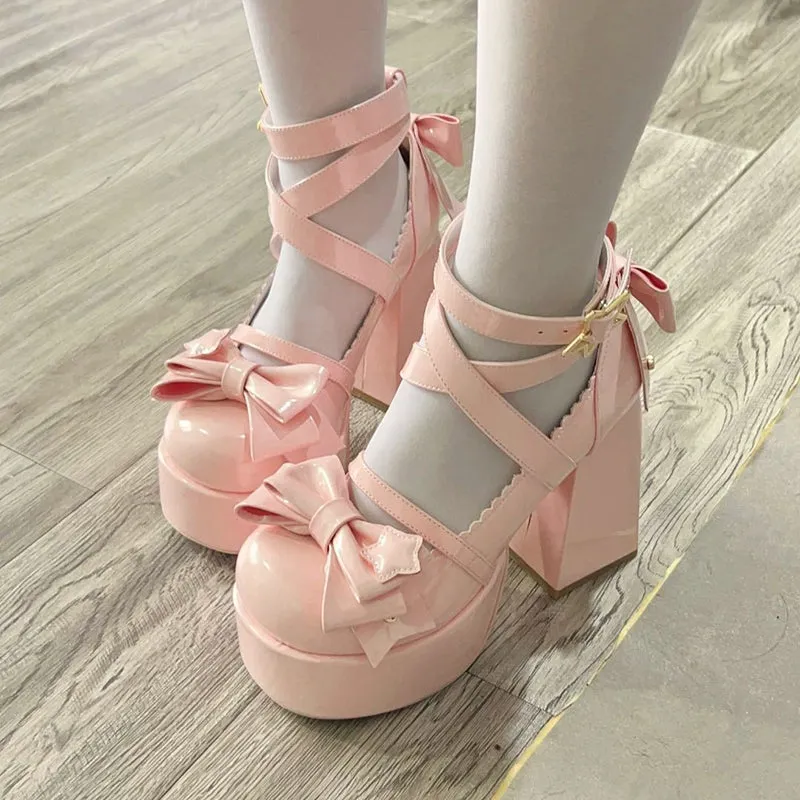 Beauty Bunny~Star Prayer~Kawaii Lolita Shoes Round Toe Summer Heels