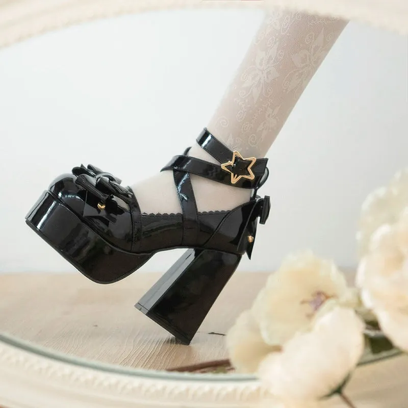 Beauty Bunny~Star Prayer~Kawaii Lolita Shoes Round Toe Summer Heels