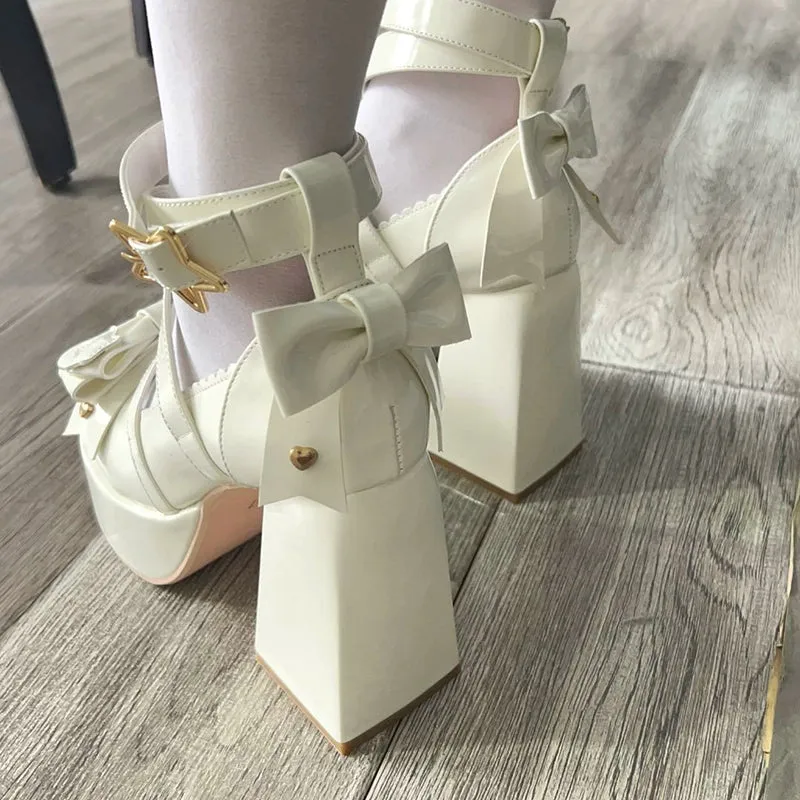 Beauty Bunny~Star Prayer~Kawaii Lolita Shoes Round Toe Summer Heels