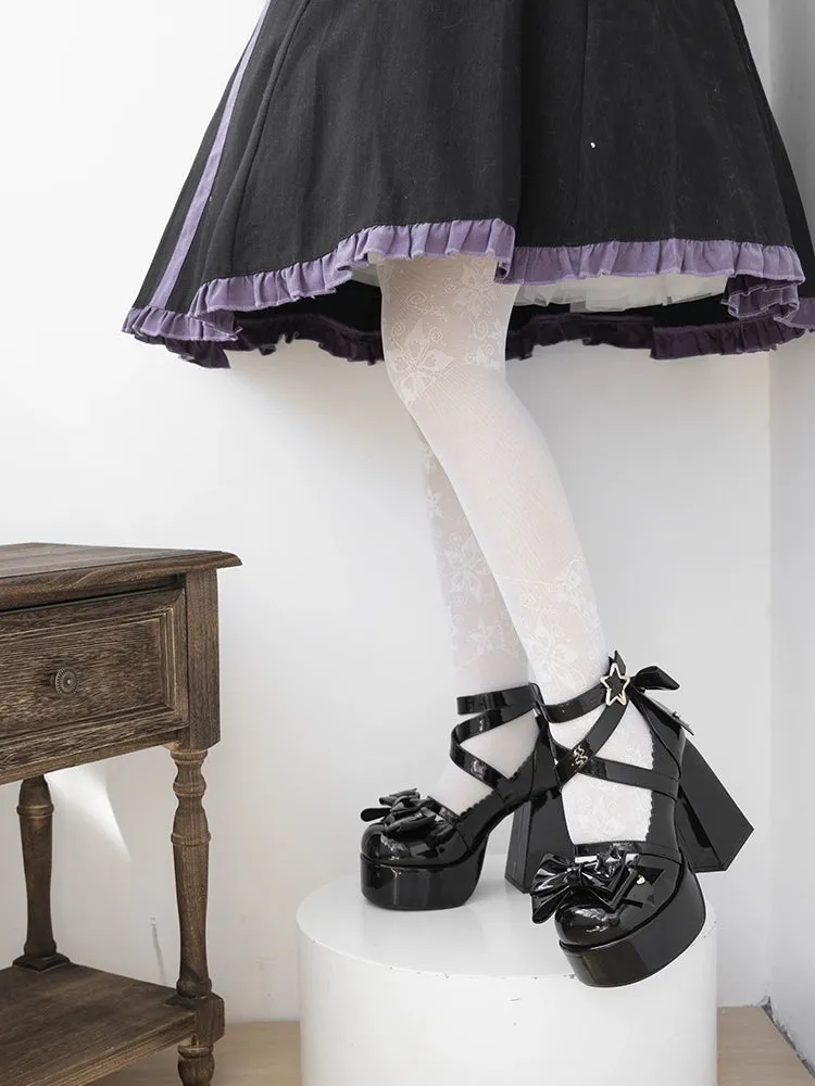 Beauty Bunny~Star Prayer~Kawaii Lolita Shoes Round Toe Summer Heels