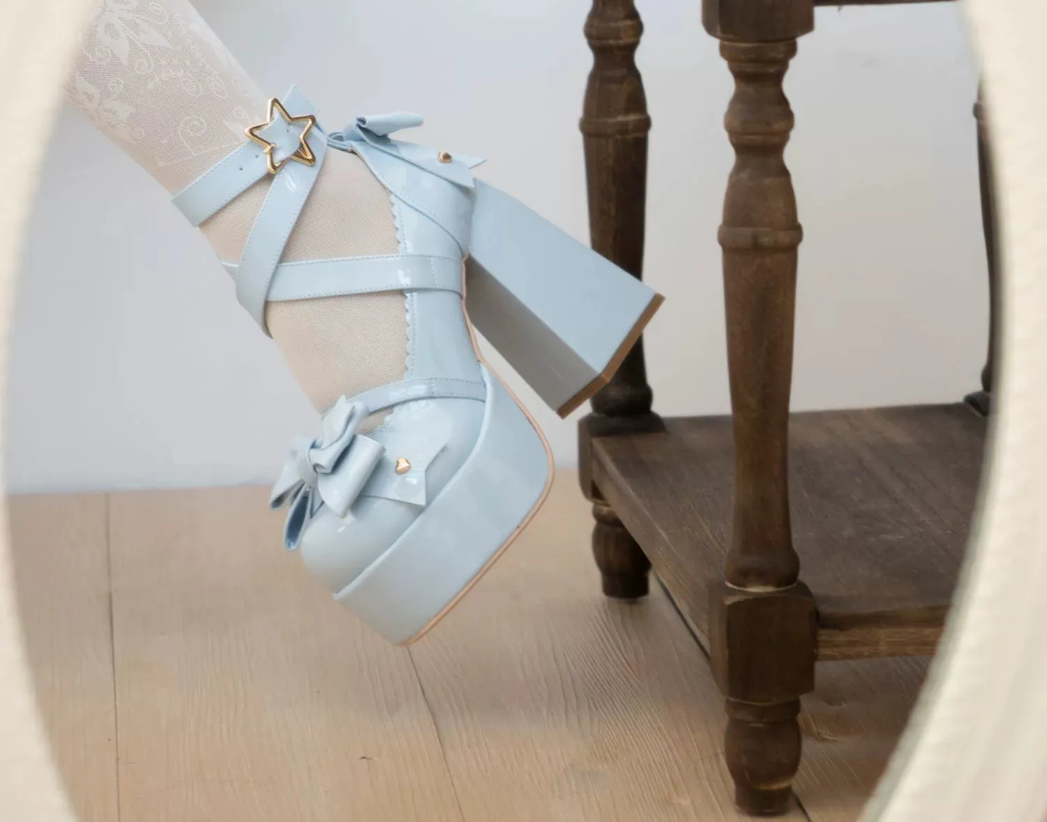 Beauty Bunny~Star Prayer~Kawaii Lolita Shoes Round Toe Summer Heels