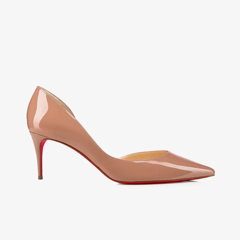 Beige Pumps with Arched Lines 60mm