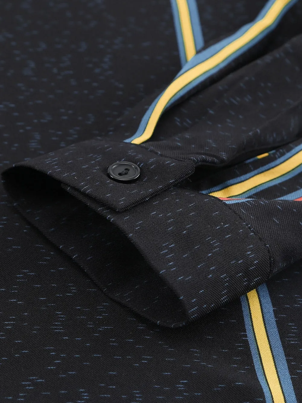 Black & Colorful Stripe Shirt