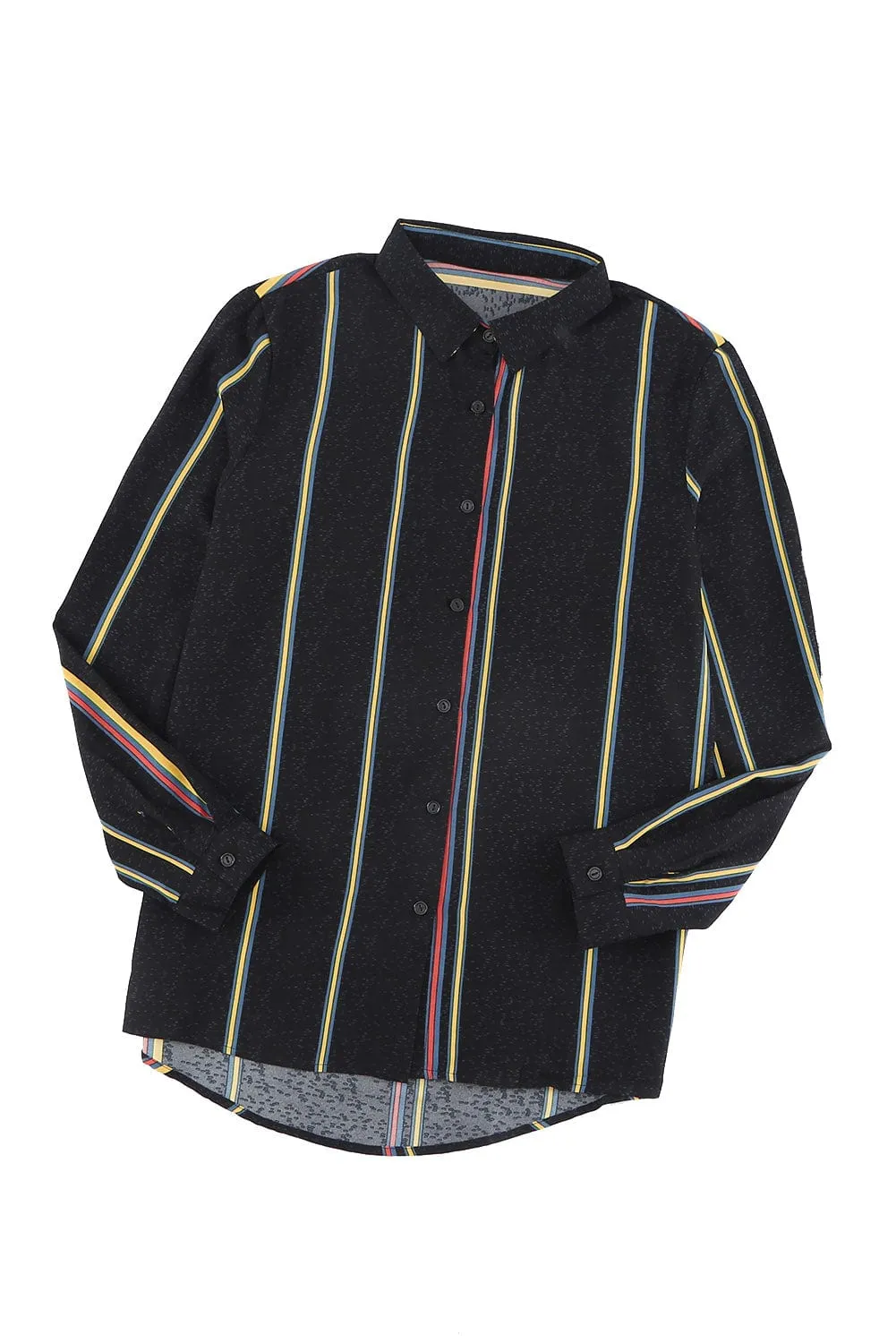 Black & Colorful Stripe Shirt