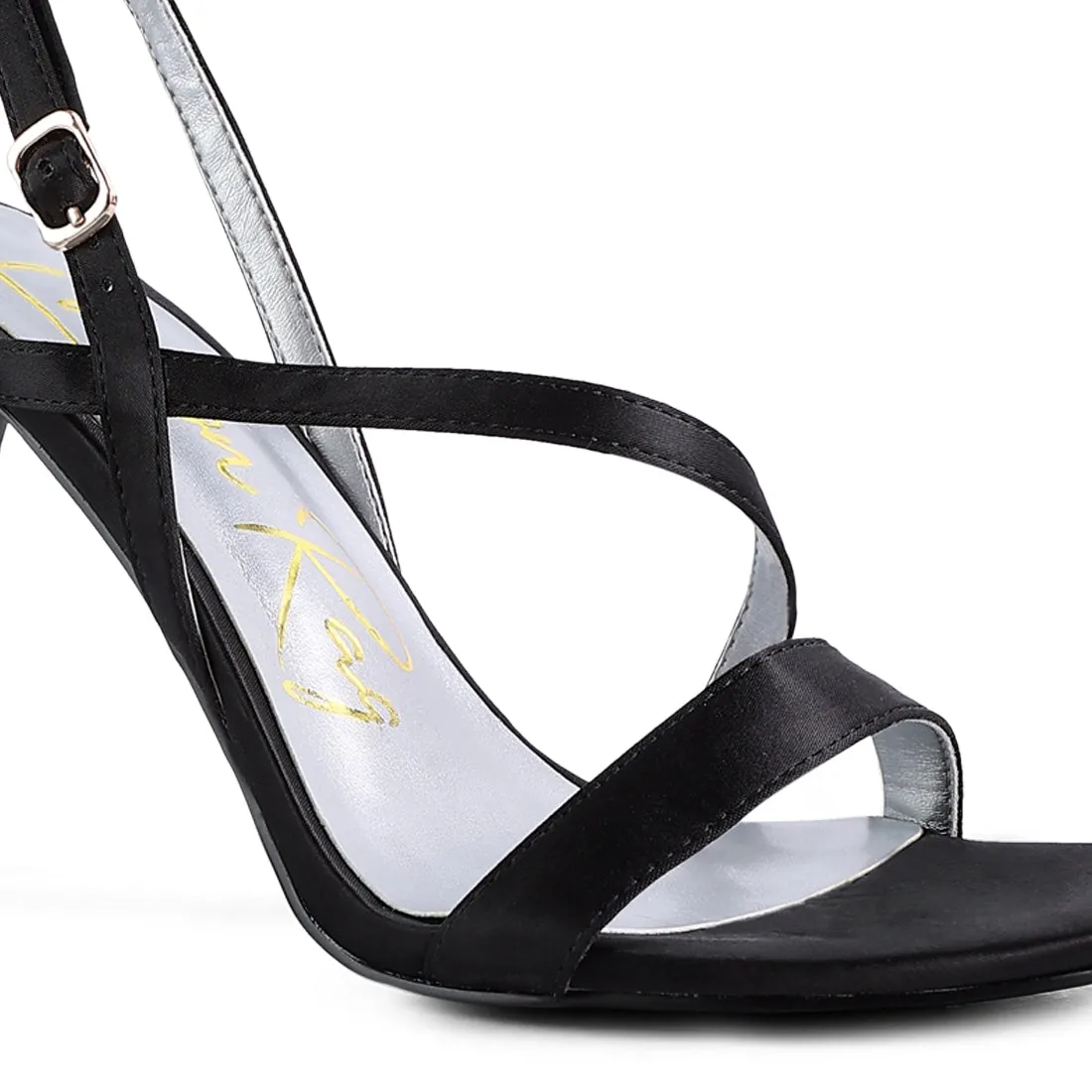 Black Ankle Strap High Heels