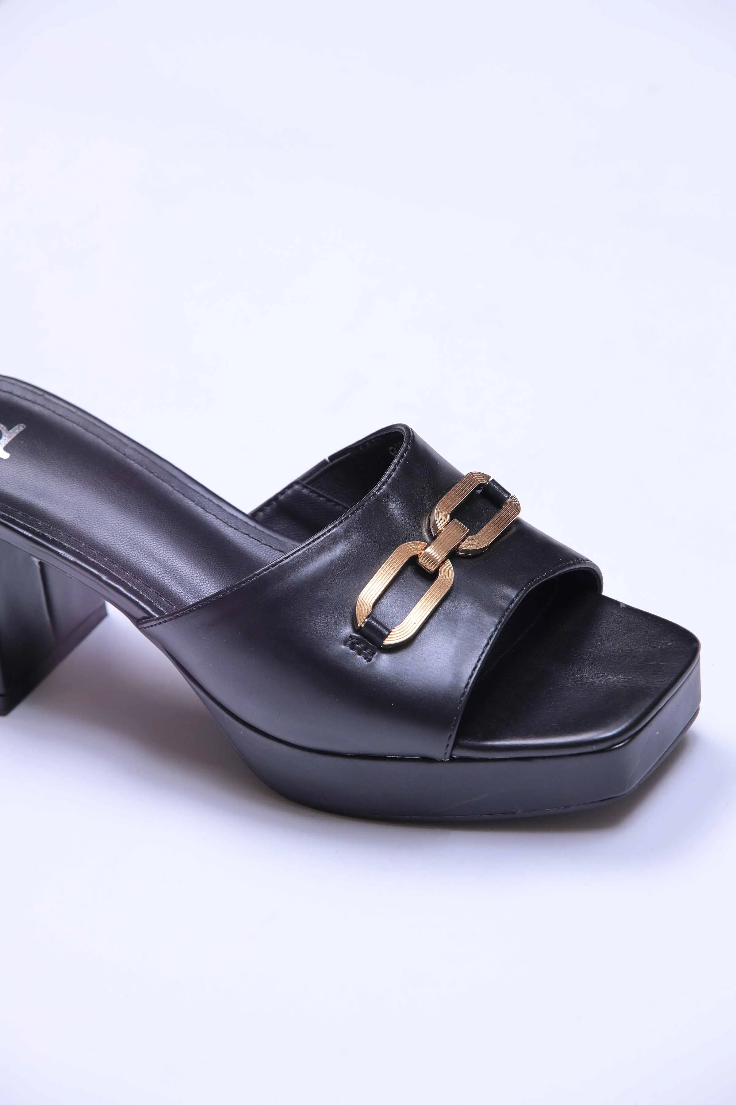 Black Block Heels-440692903