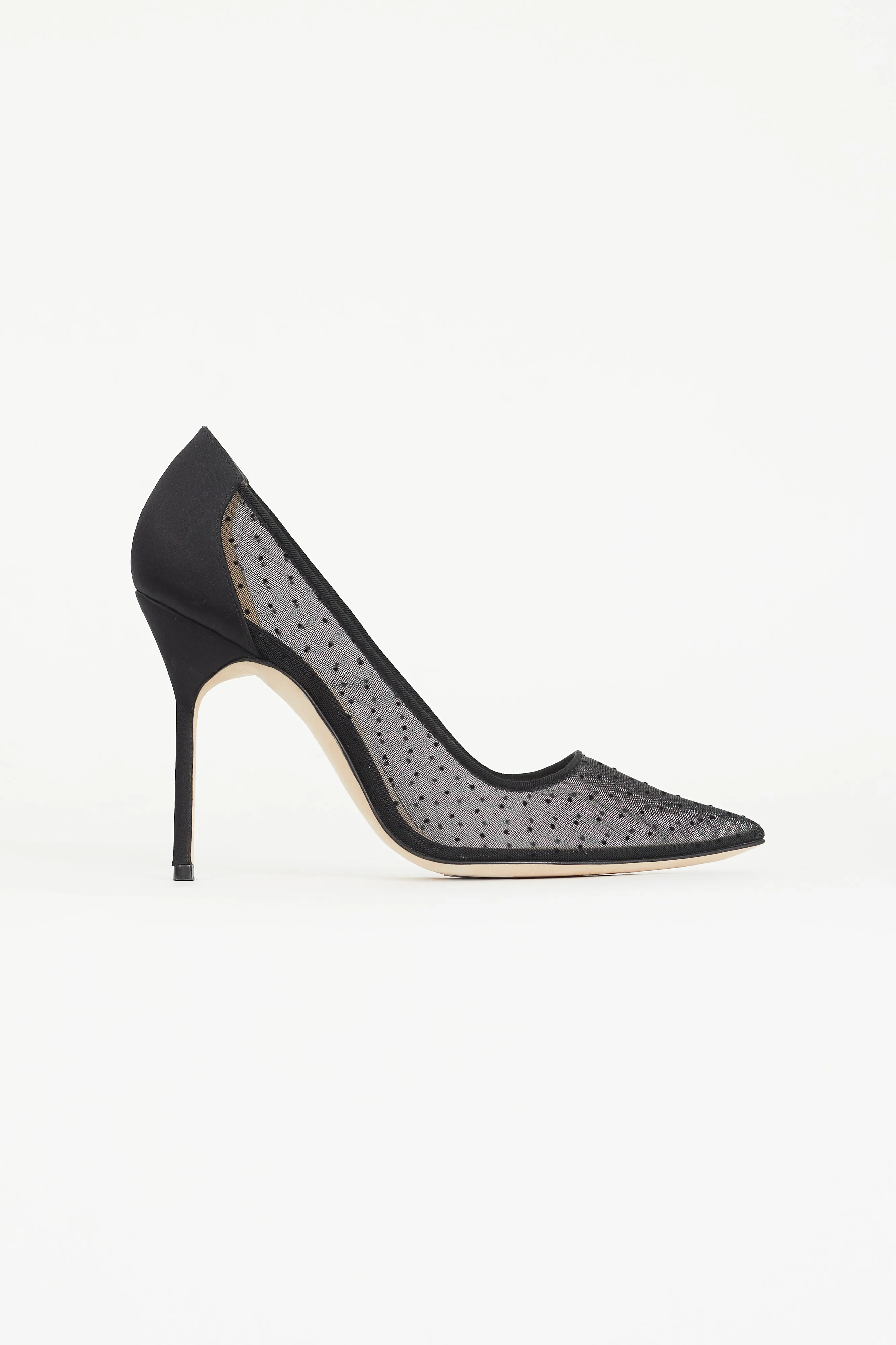 Black Mesh Dot BB 105 Pump