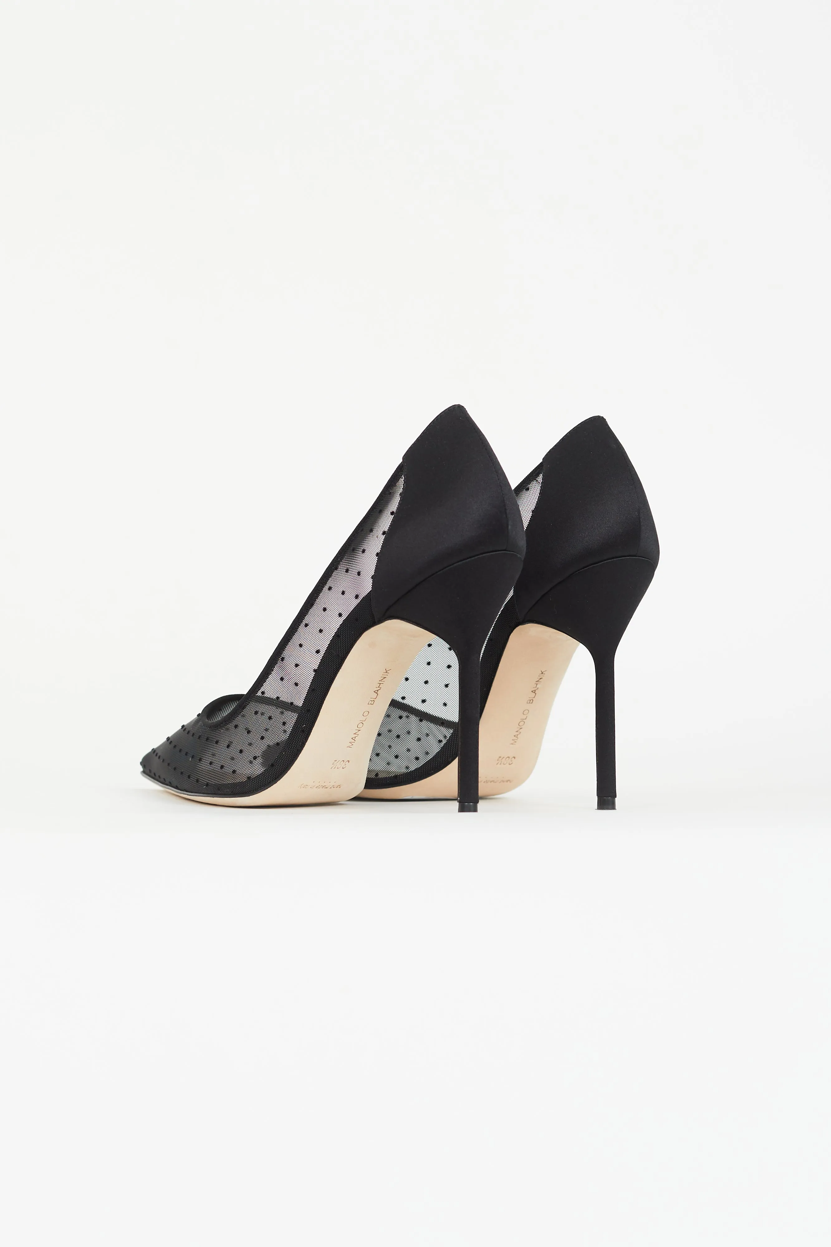 Black Mesh Dot BB 105 Pump