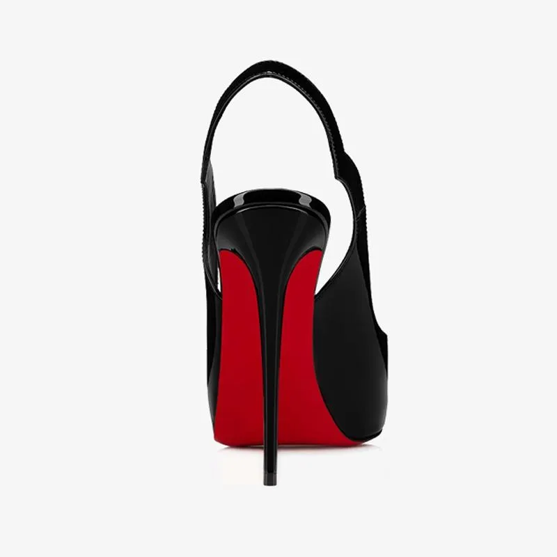 Black Patent Leather Stiletto