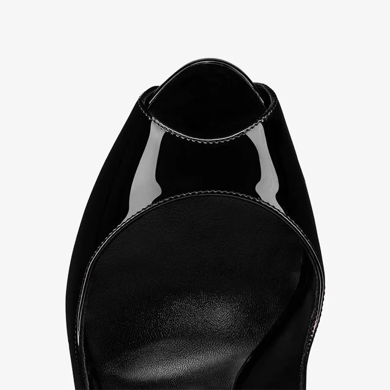 Black Patent Leather Stiletto