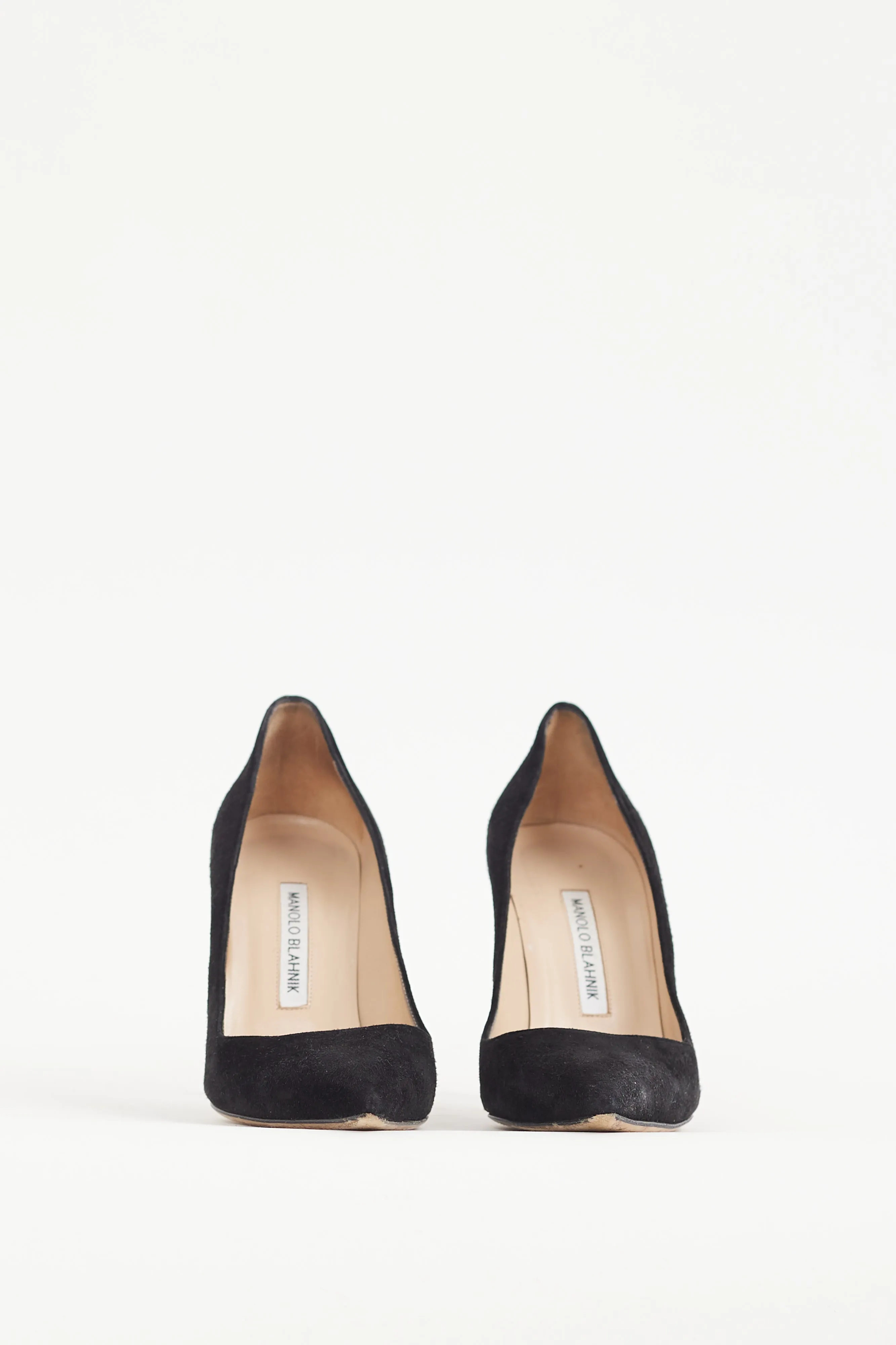 Black Suede Pointed Pump