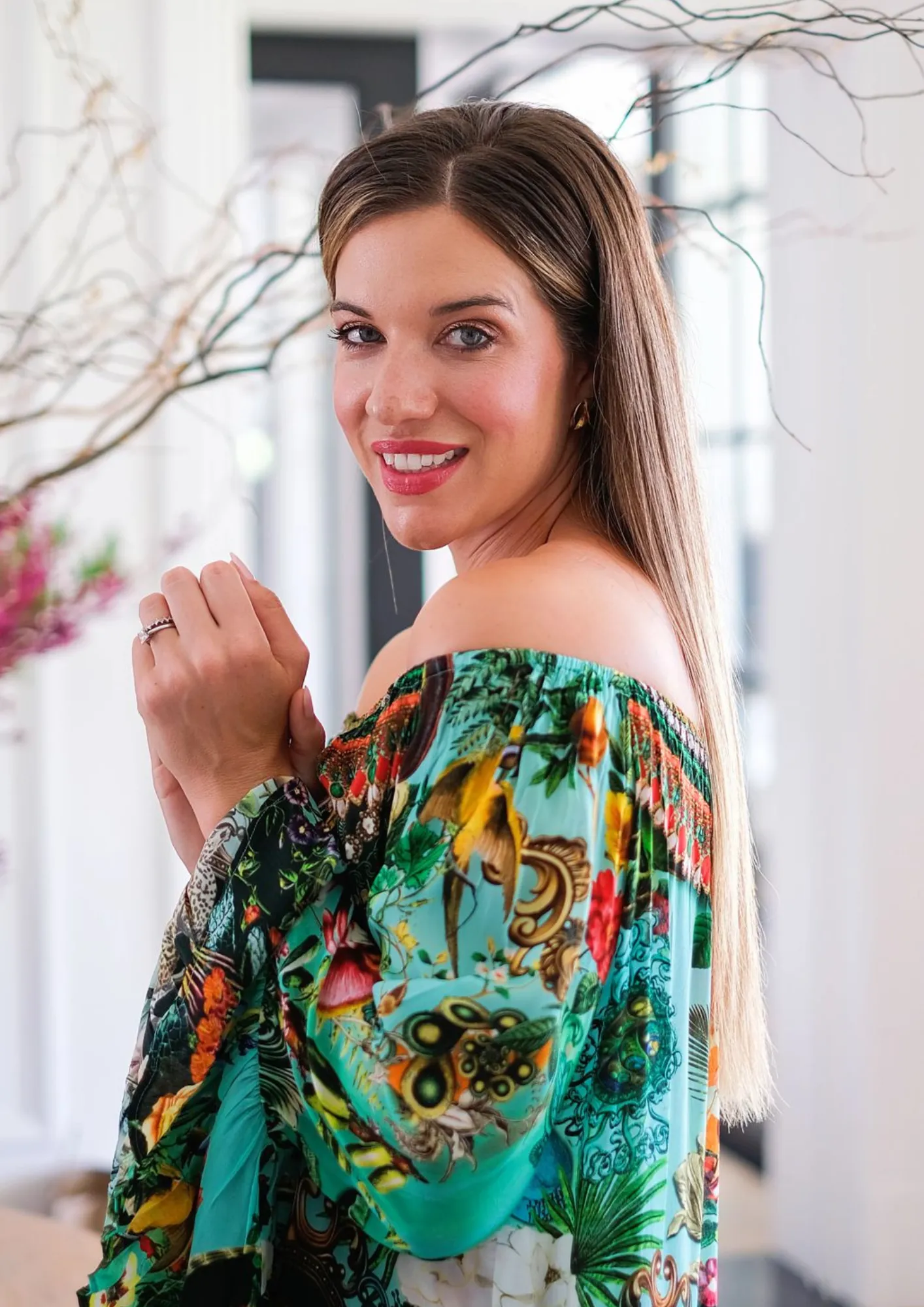 Blossom emerald dress