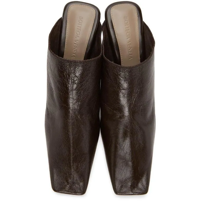 Bottega Veneta Brown Crunch Heels