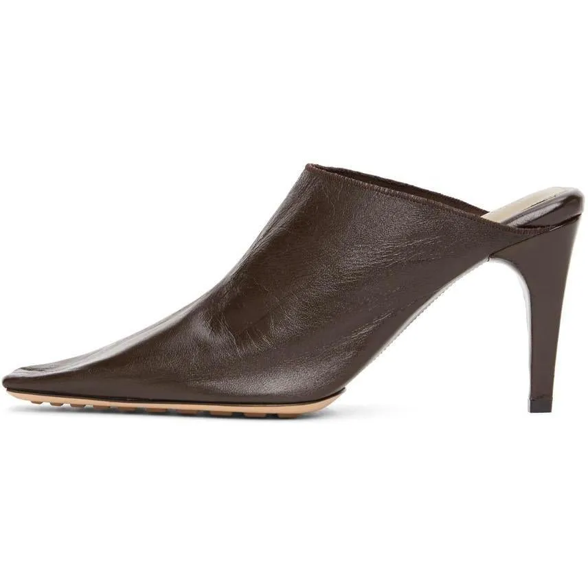 Bottega Veneta Brown Crunch Heels