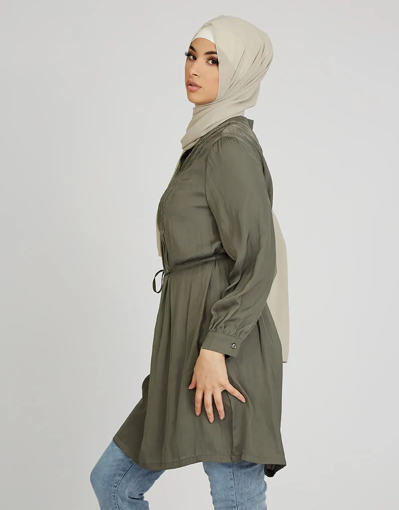 Box Pleat Blouse