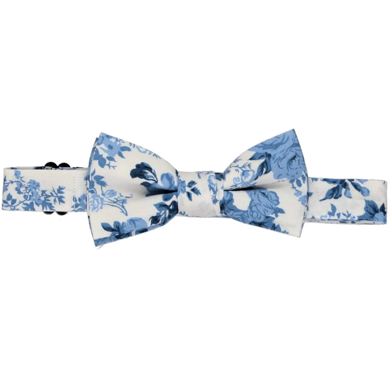 Boys' Cornflower Blue Saratoga Floral Bow Tie