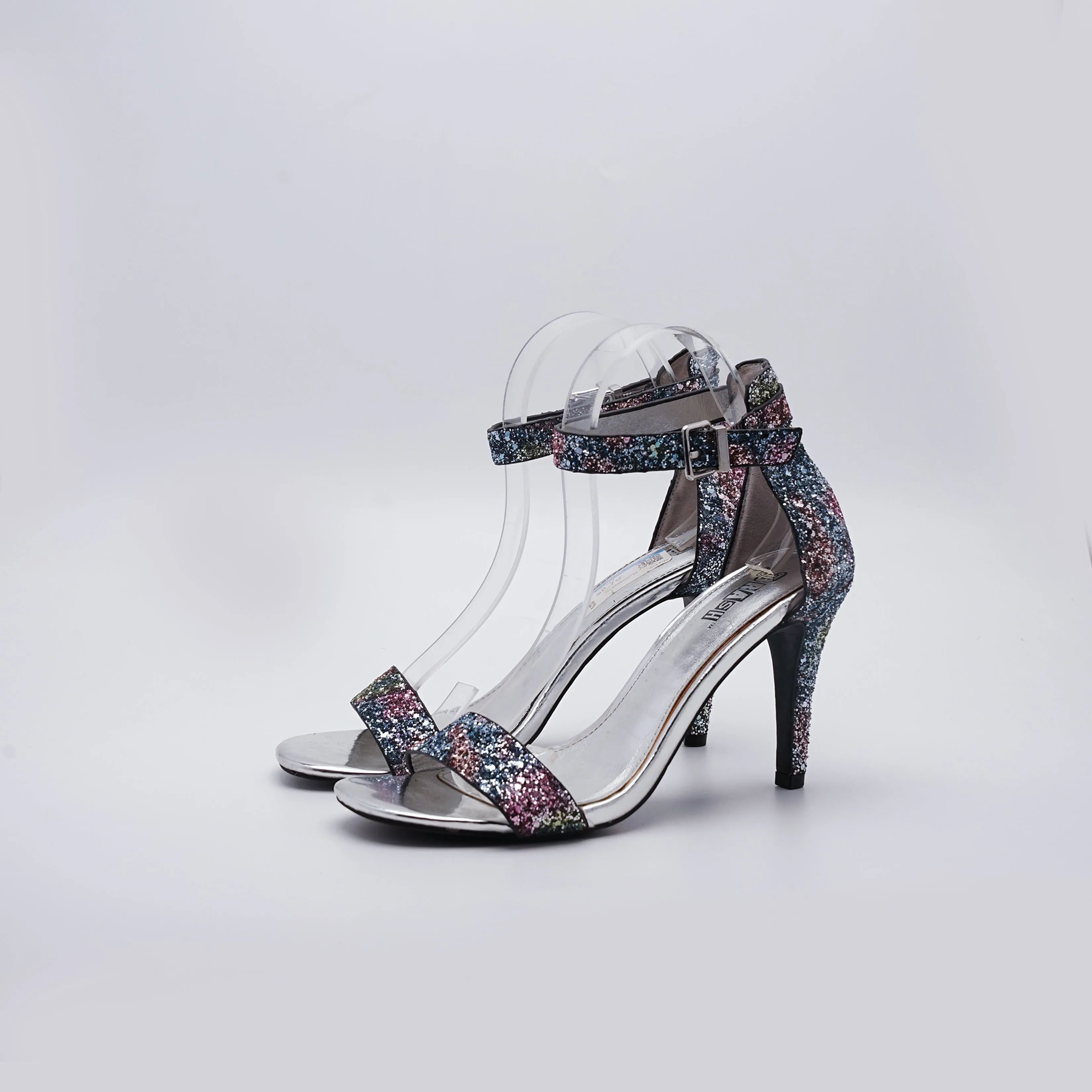 Brash Rainbow Sparkly Stiletto Heels