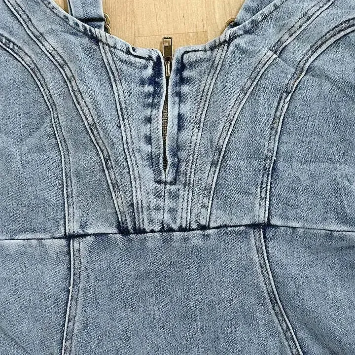 Brit & Boho™️ | Aurora | Denim Dress with Adjustable Straps