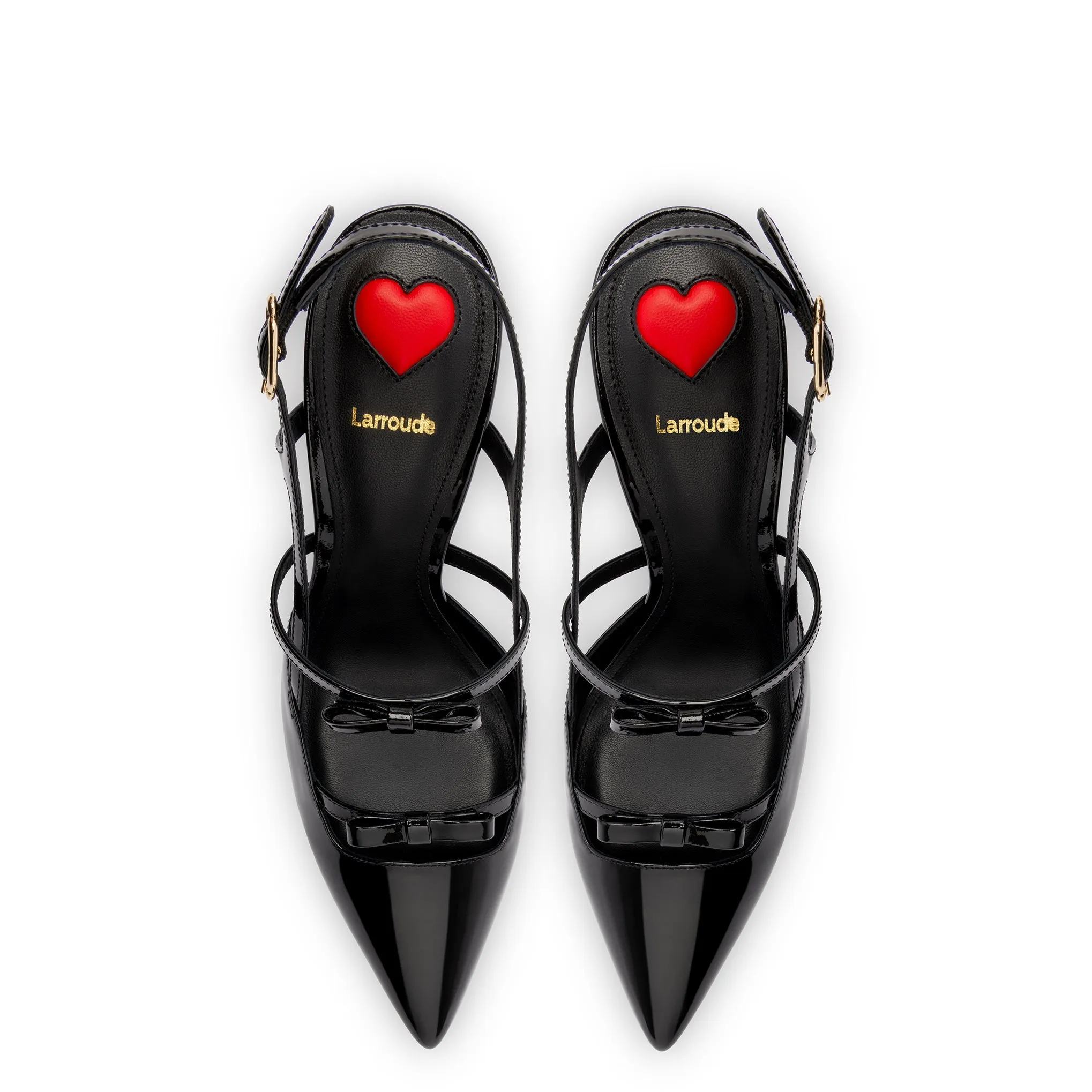 Brooks Pump In Black Patent Leather by Larroudé