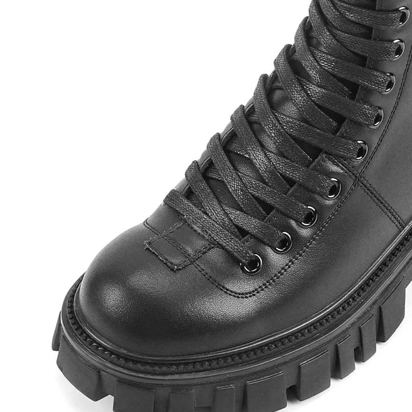 camel active Women Anna Platform Combat Boots -712404-SN01-1-BLACK