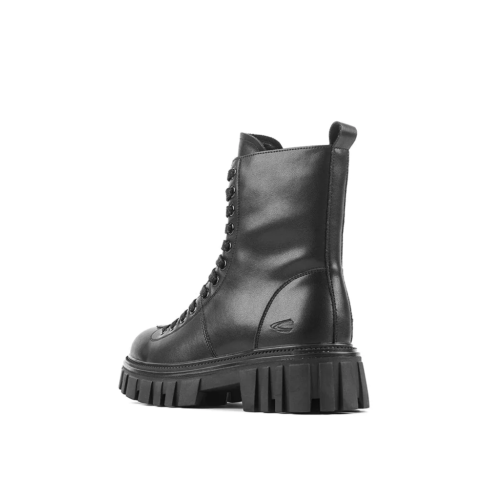 camel active Women Anna Platform Combat Boots -712404-SN01-1-BLACK
