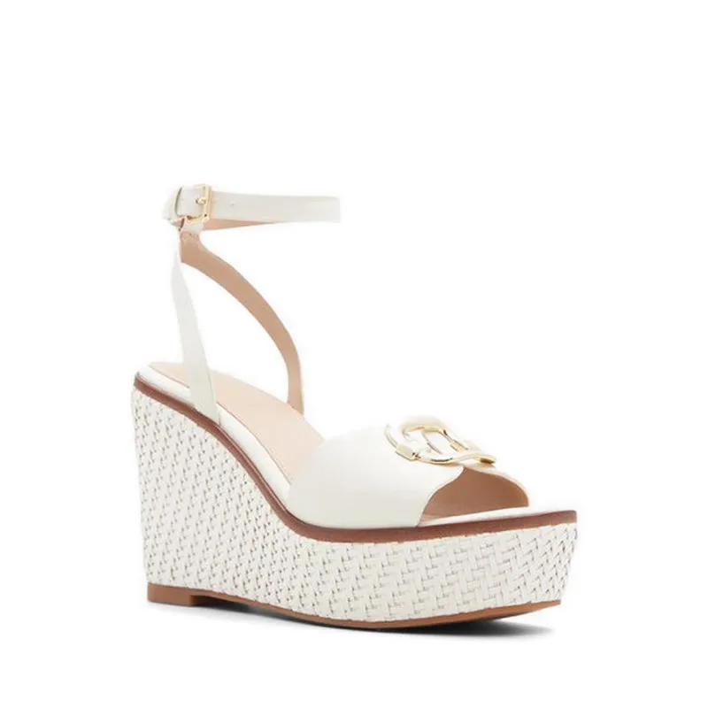 Carrabriria Wedge Sandals - Open White