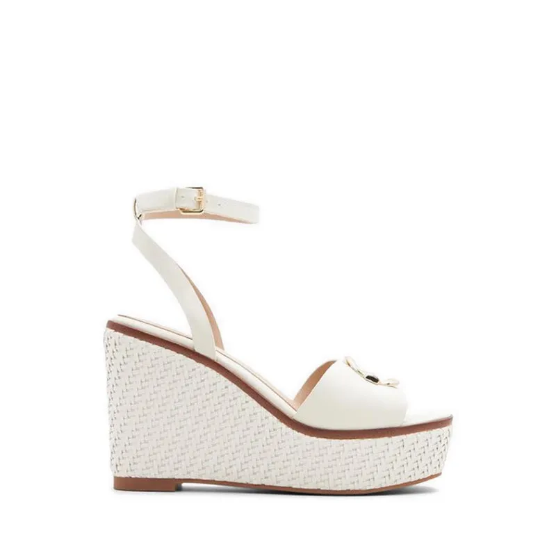 Carrabriria Wedge Sandals - Open White
