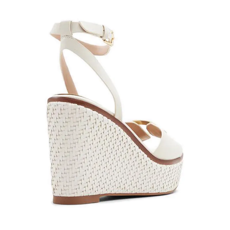 Carrabriria Wedge Sandals - Open White