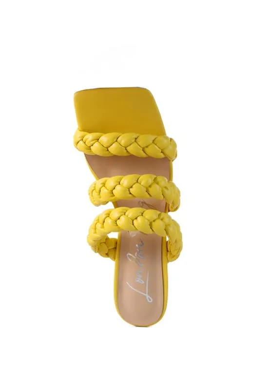 Carrie High Bae Braided Sandal - 3 Colors