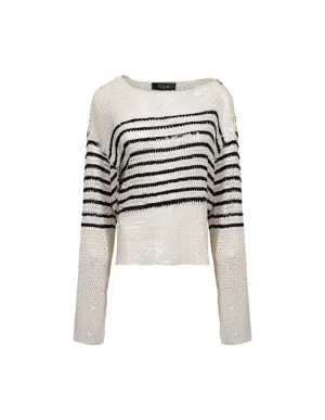 Casey Top Black Stripe