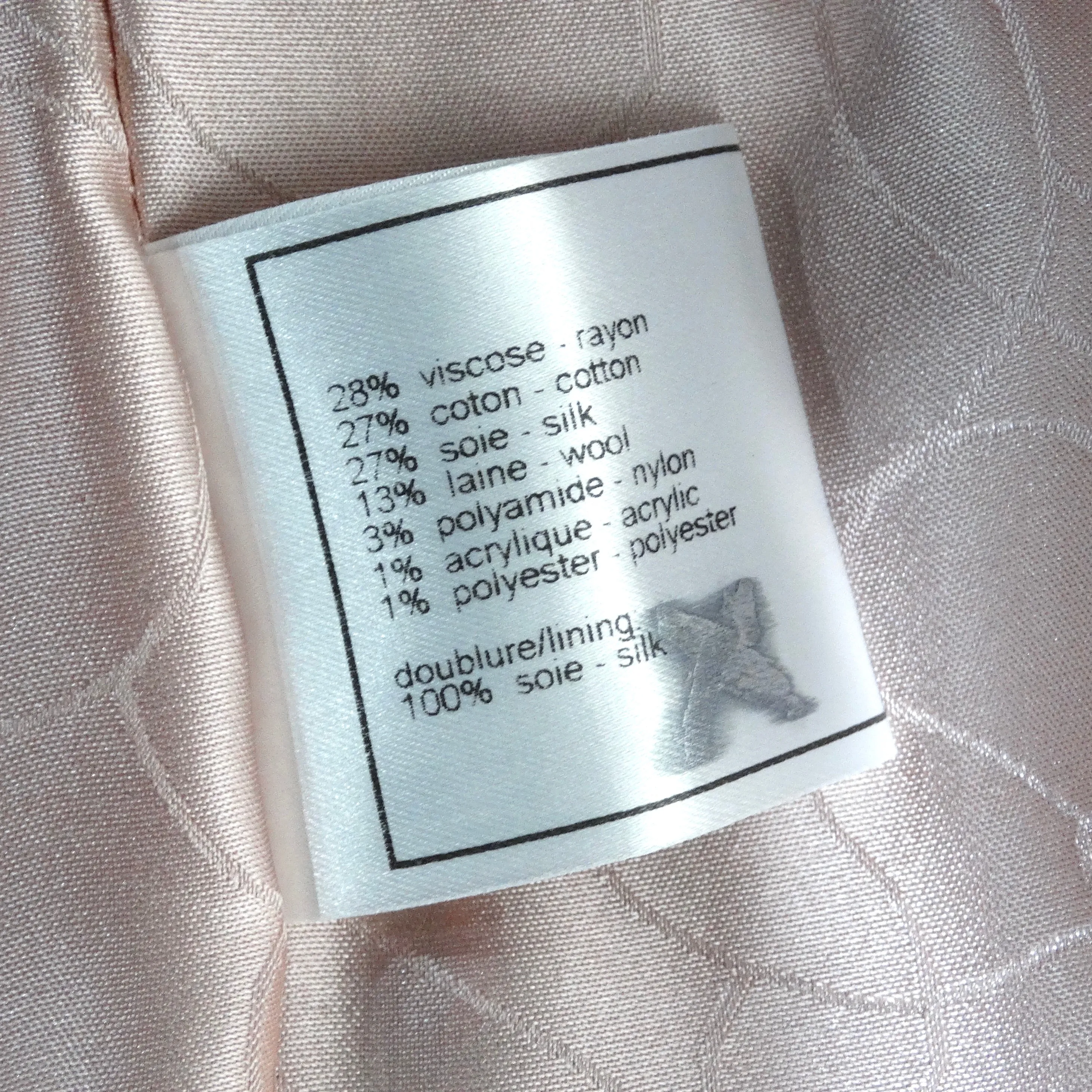 Chanel 2002 Pink Tweed Evening Jacket