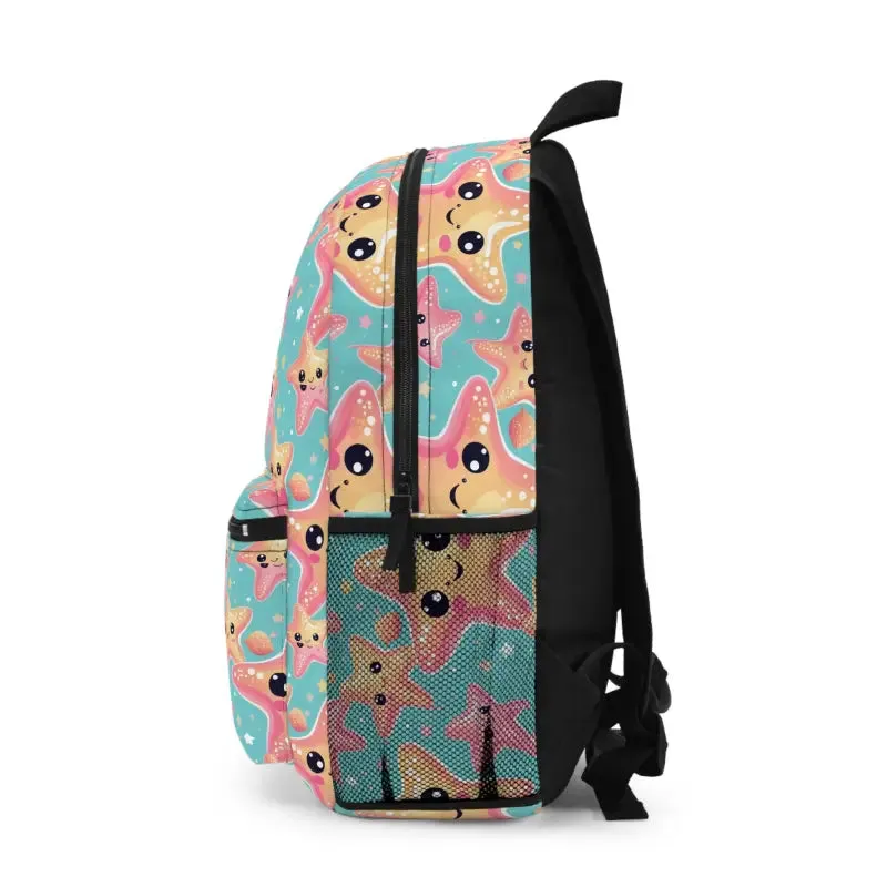 Chic Pastel Starfish Pattern Backpack