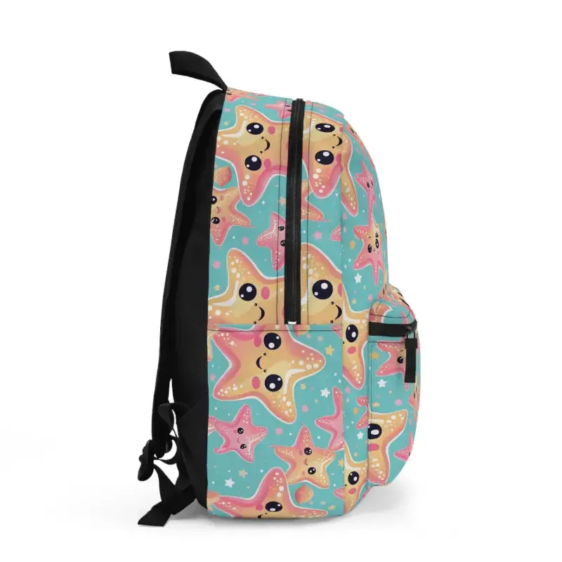Chic Pastel Starfish Pattern Backpack
