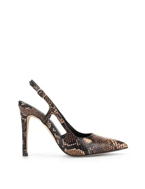 Cipriani Stiletto Pump - Brown Snake Leather