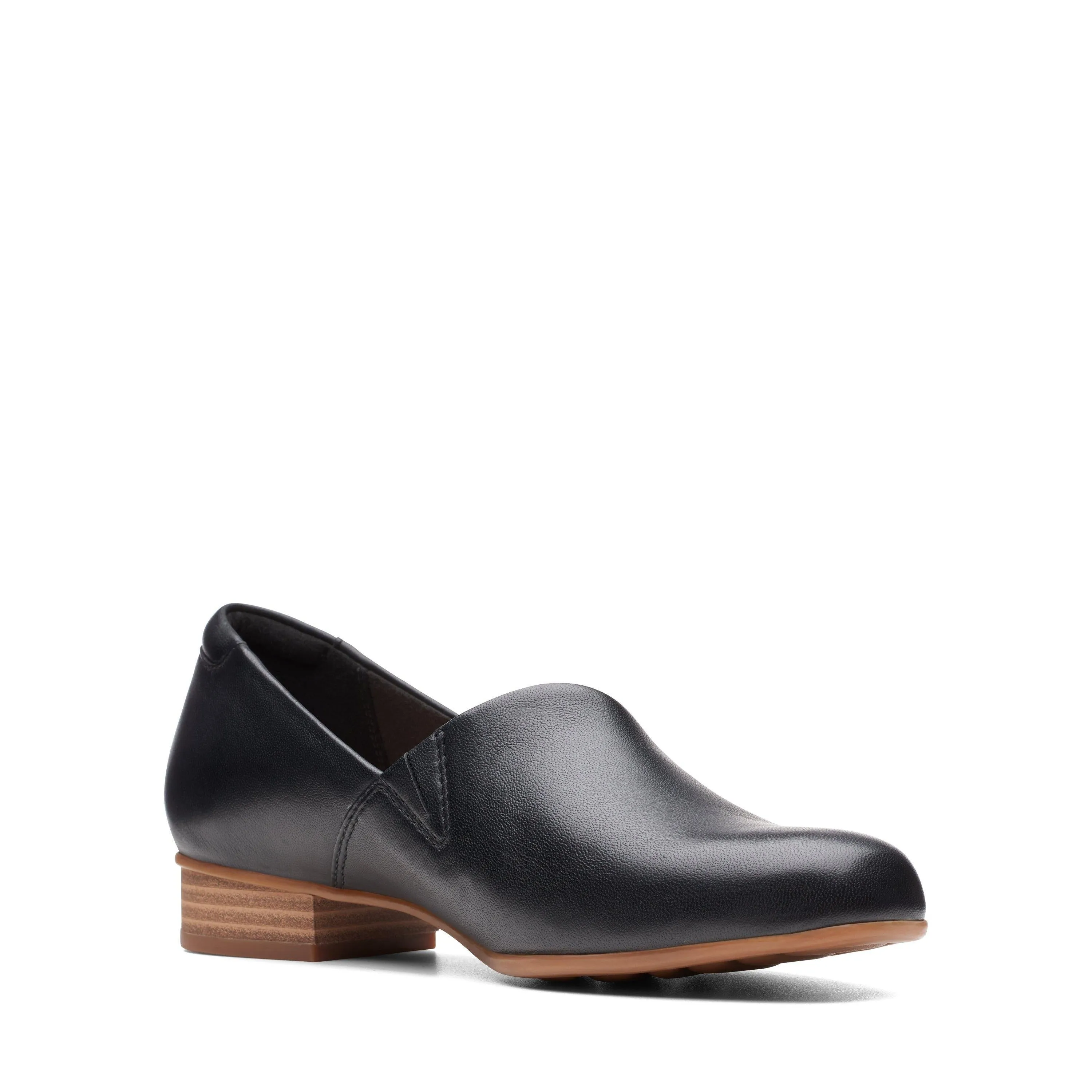 Clarks Juliet Palm Black Leather Shoes