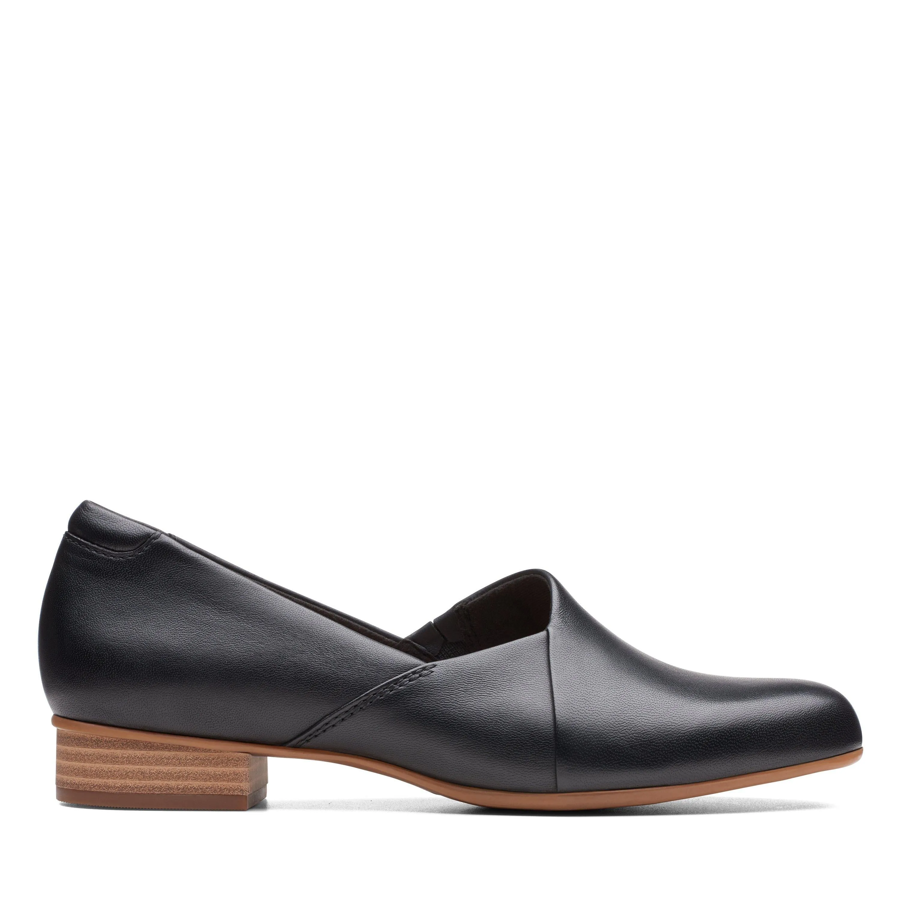 Clarks Juliet Palm Black Leather Shoes