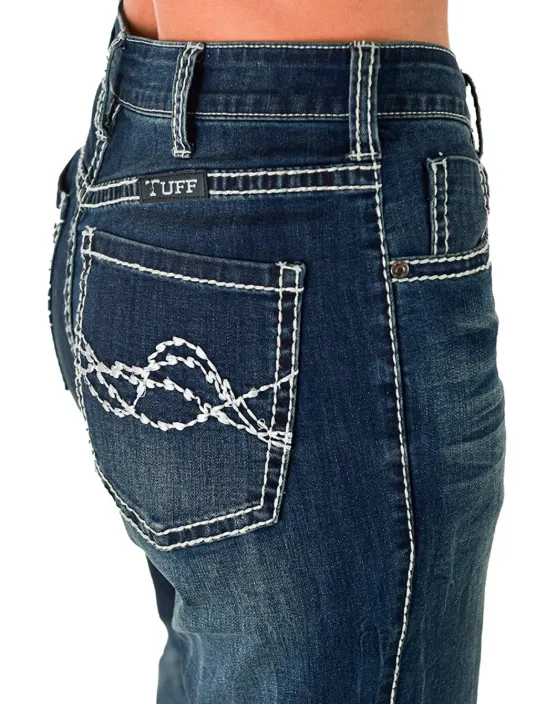 Cowgirl Tuff Edgy Wide Leg Jeans