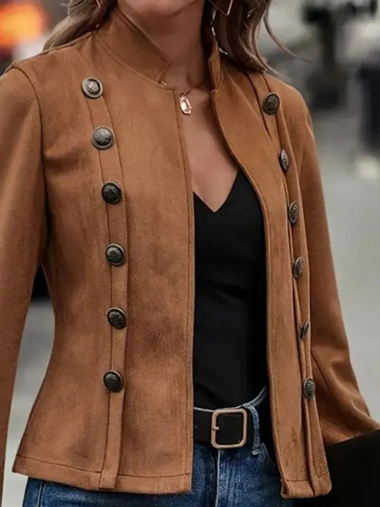 CozyChic Suede Jacket : Elegant Comfort