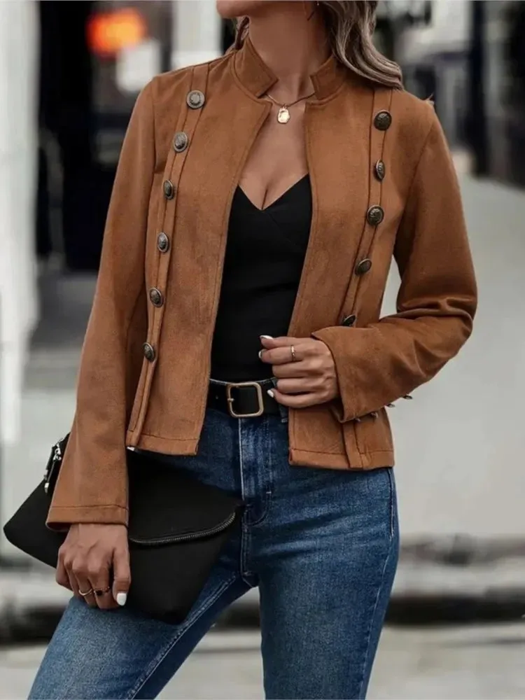 CozyChic Suede Jacket : Elegant Comfort
