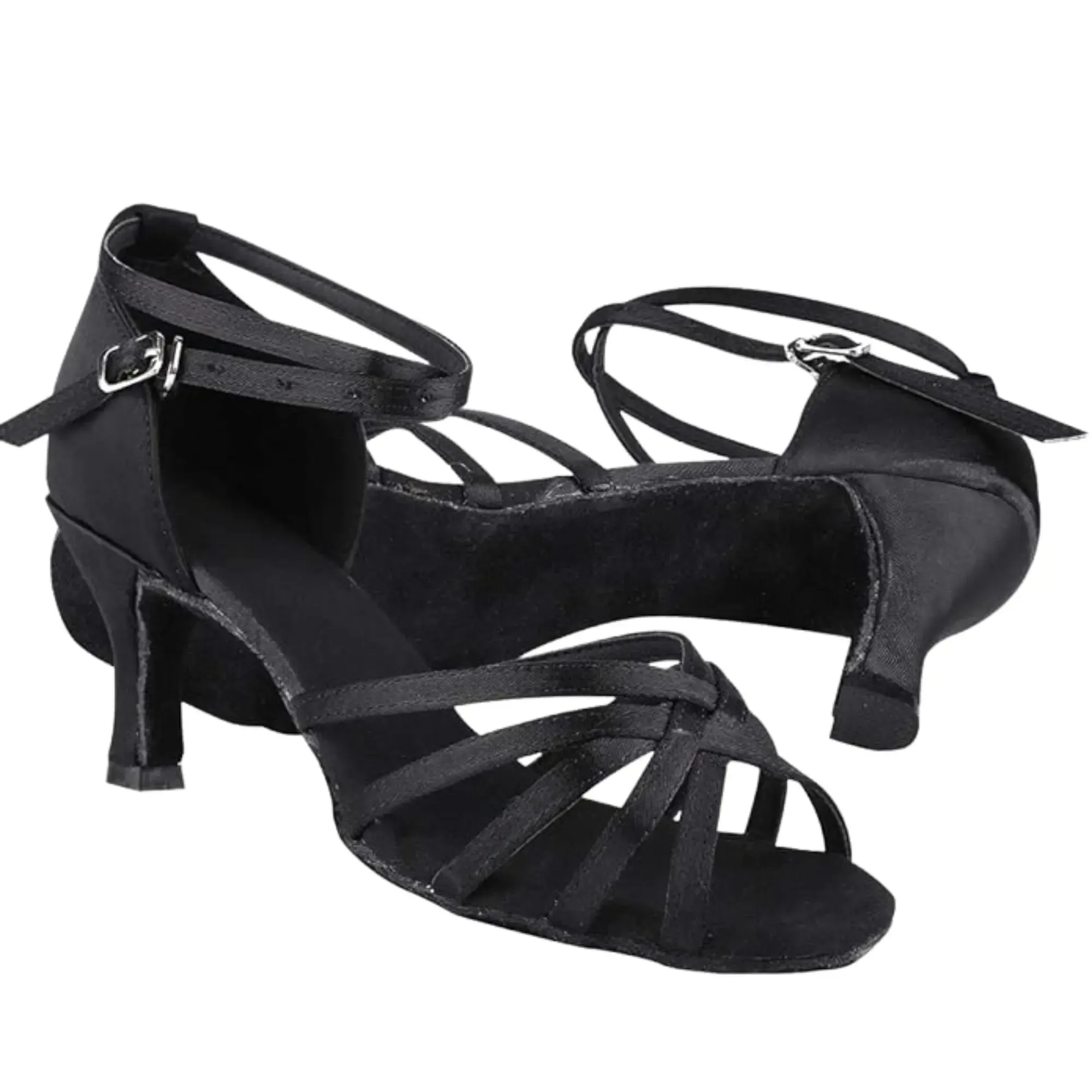 Criss Cross Latin Ballroom Dance Heels - 7 cm