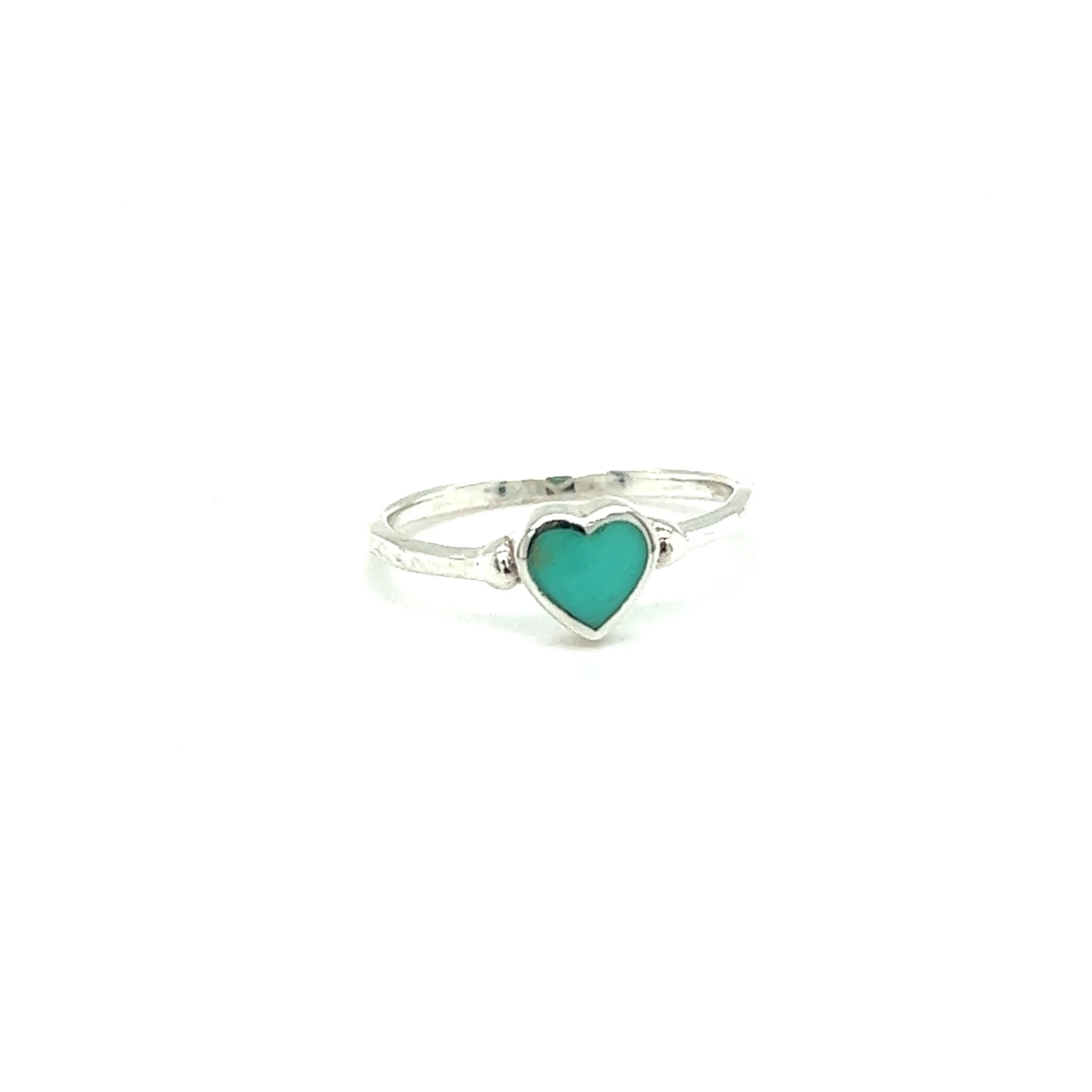 Dainty Inlaid Heart Ring