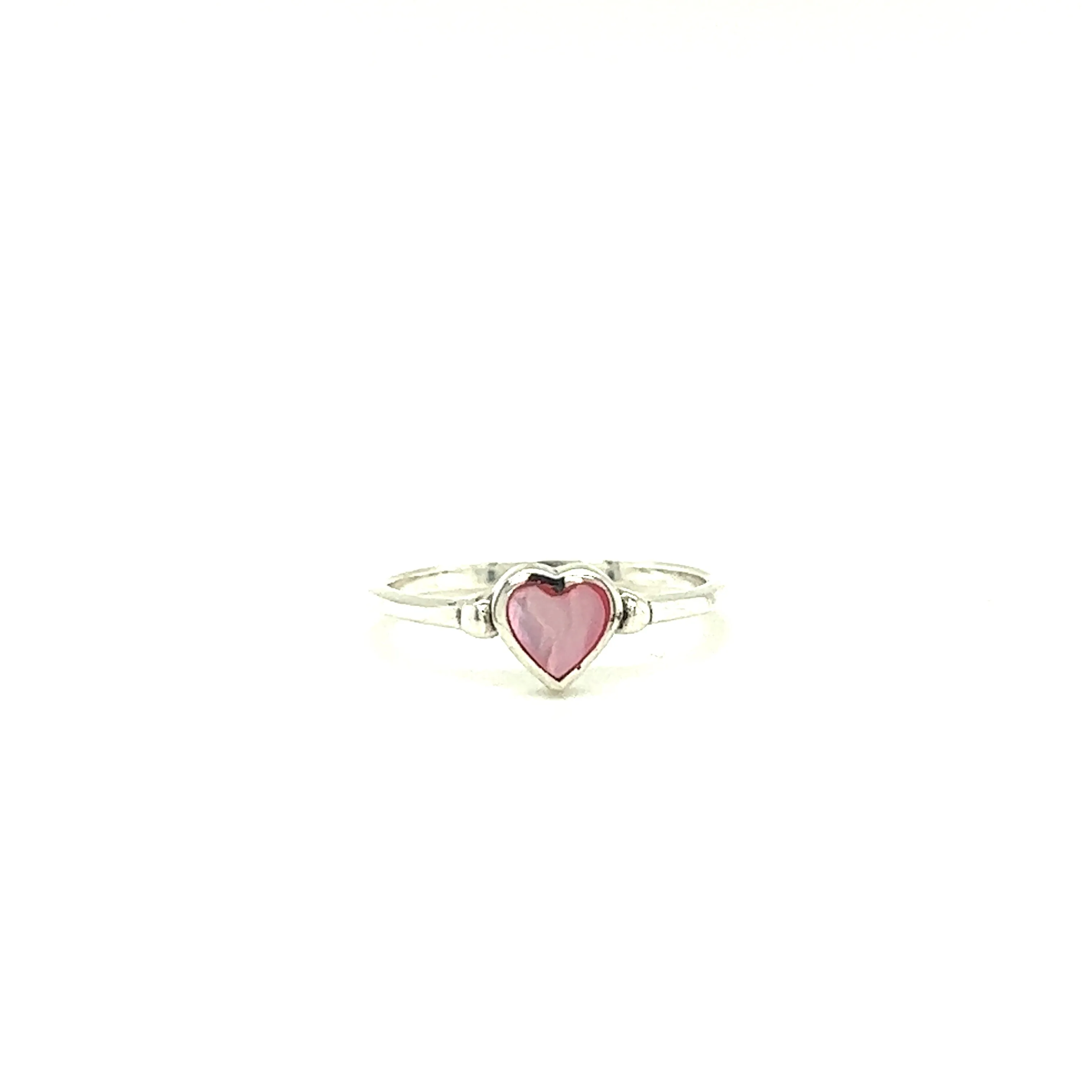 Dainty Inlaid Heart Ring