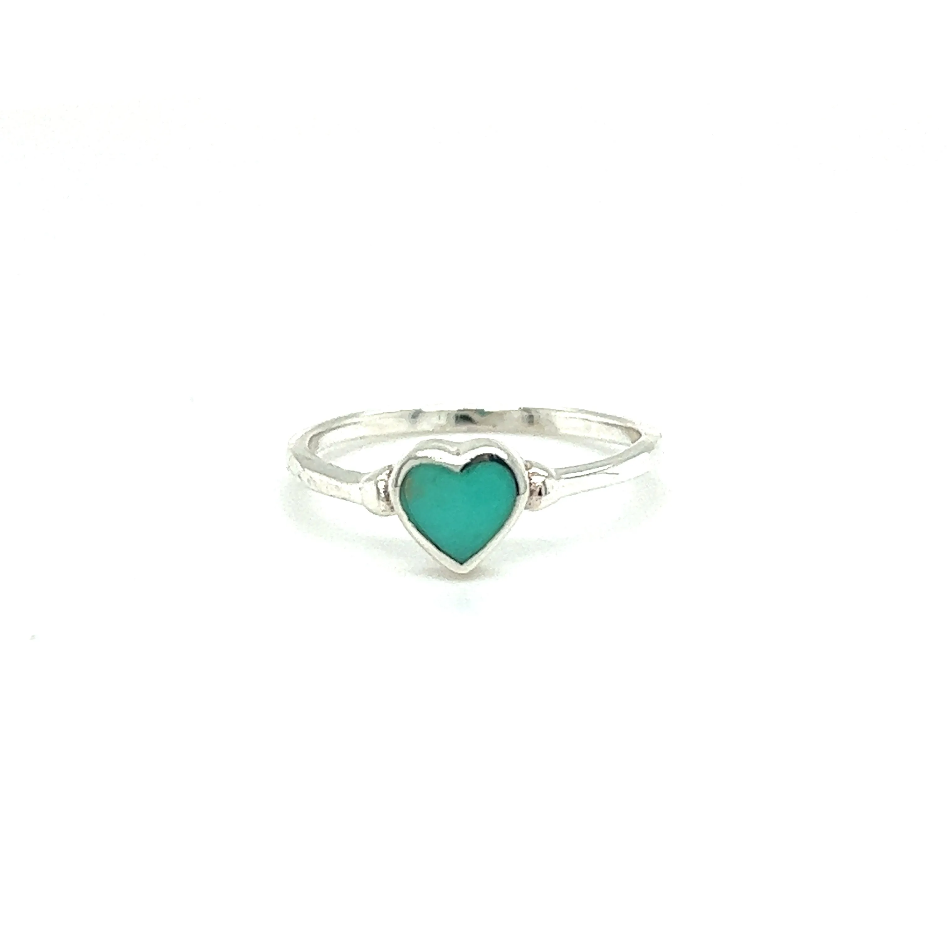 Dainty Inlaid Heart Ring