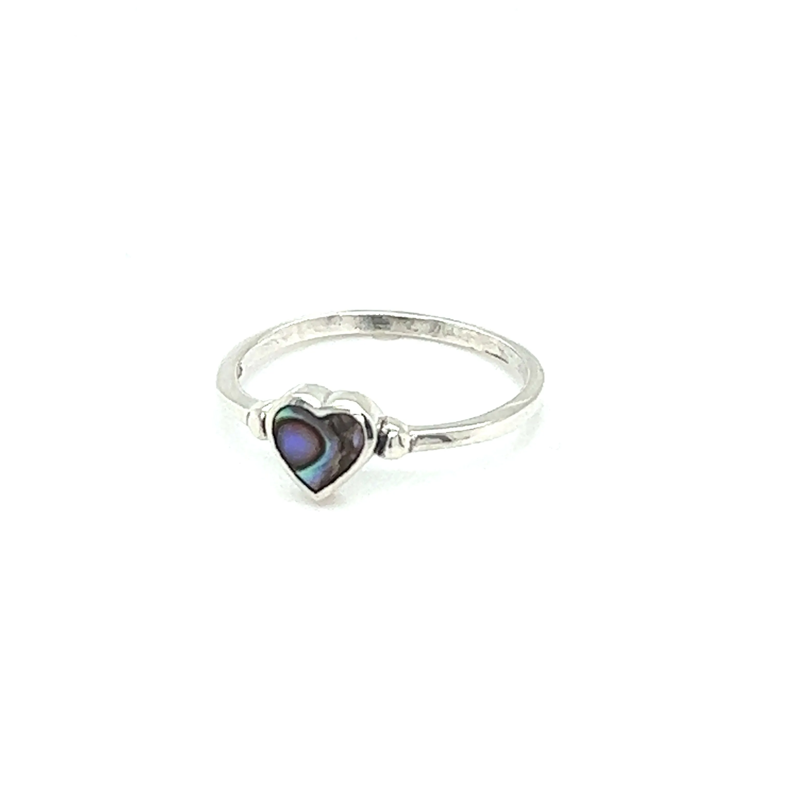 Dainty Inlaid Heart Ring