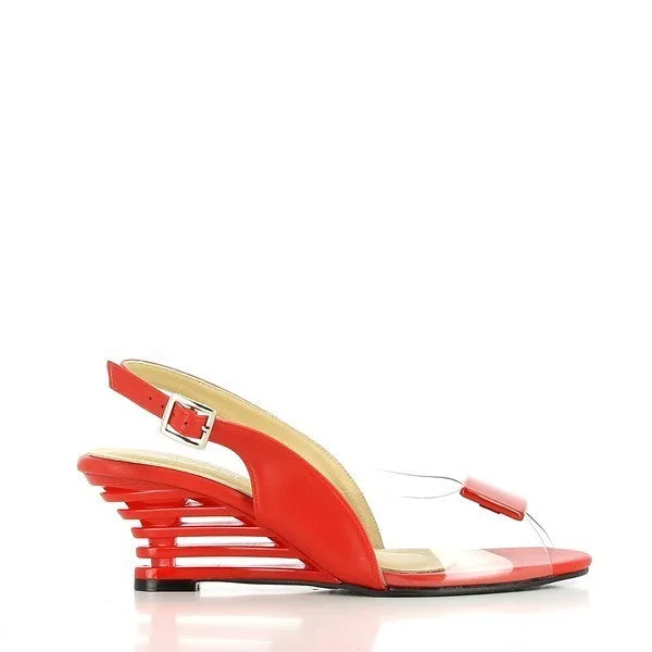 Dalessi Dali Red Slingback Heels