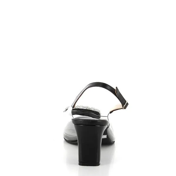 Dalessi Dallas Black Slingback Heels