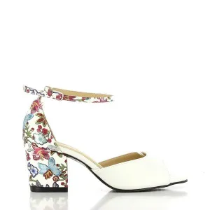 Dalessi Deuce White Slingback Sandals