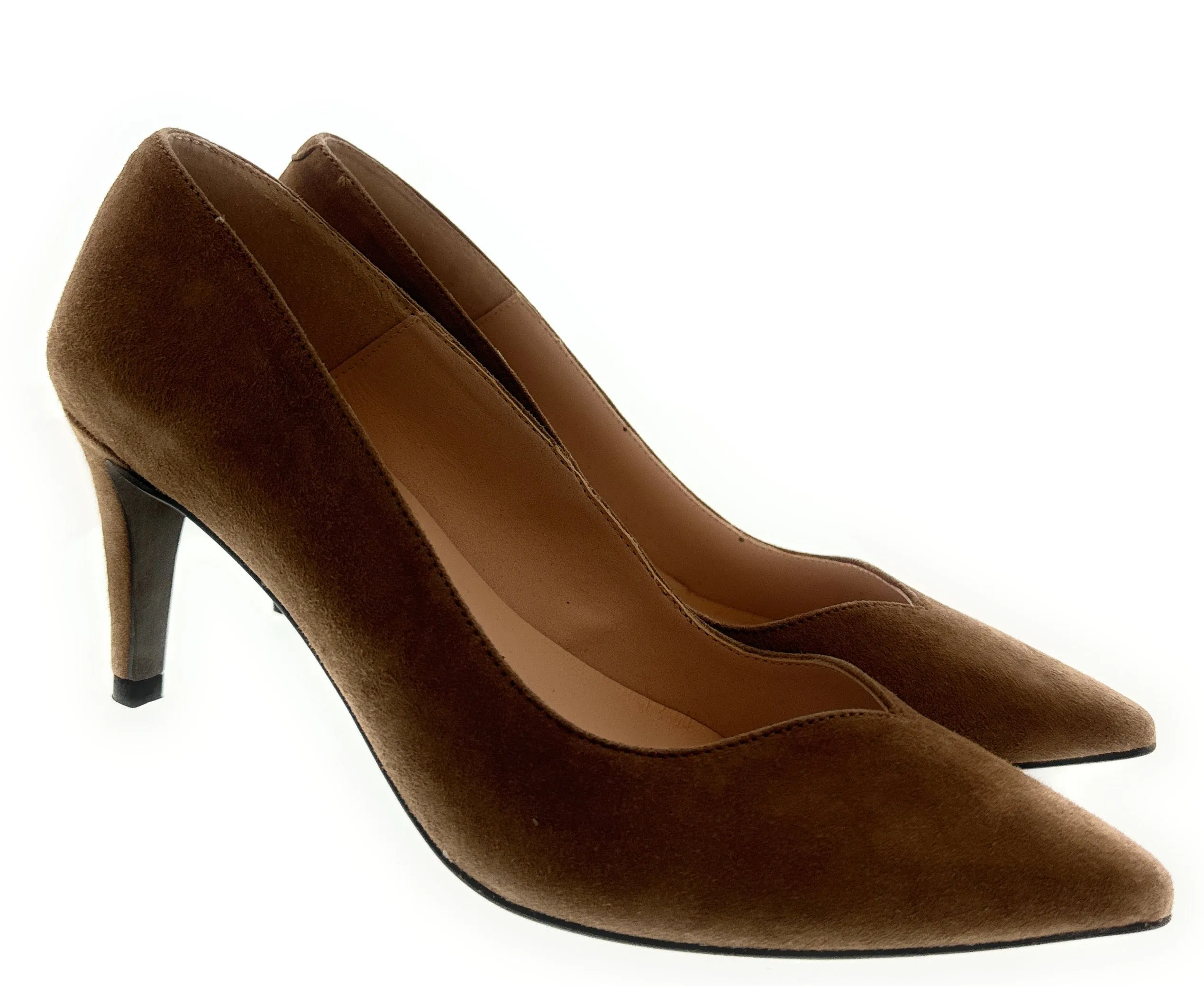 Damaged/Store Return Bailarinas SCILLA CUE Camel Suede Classic Pump