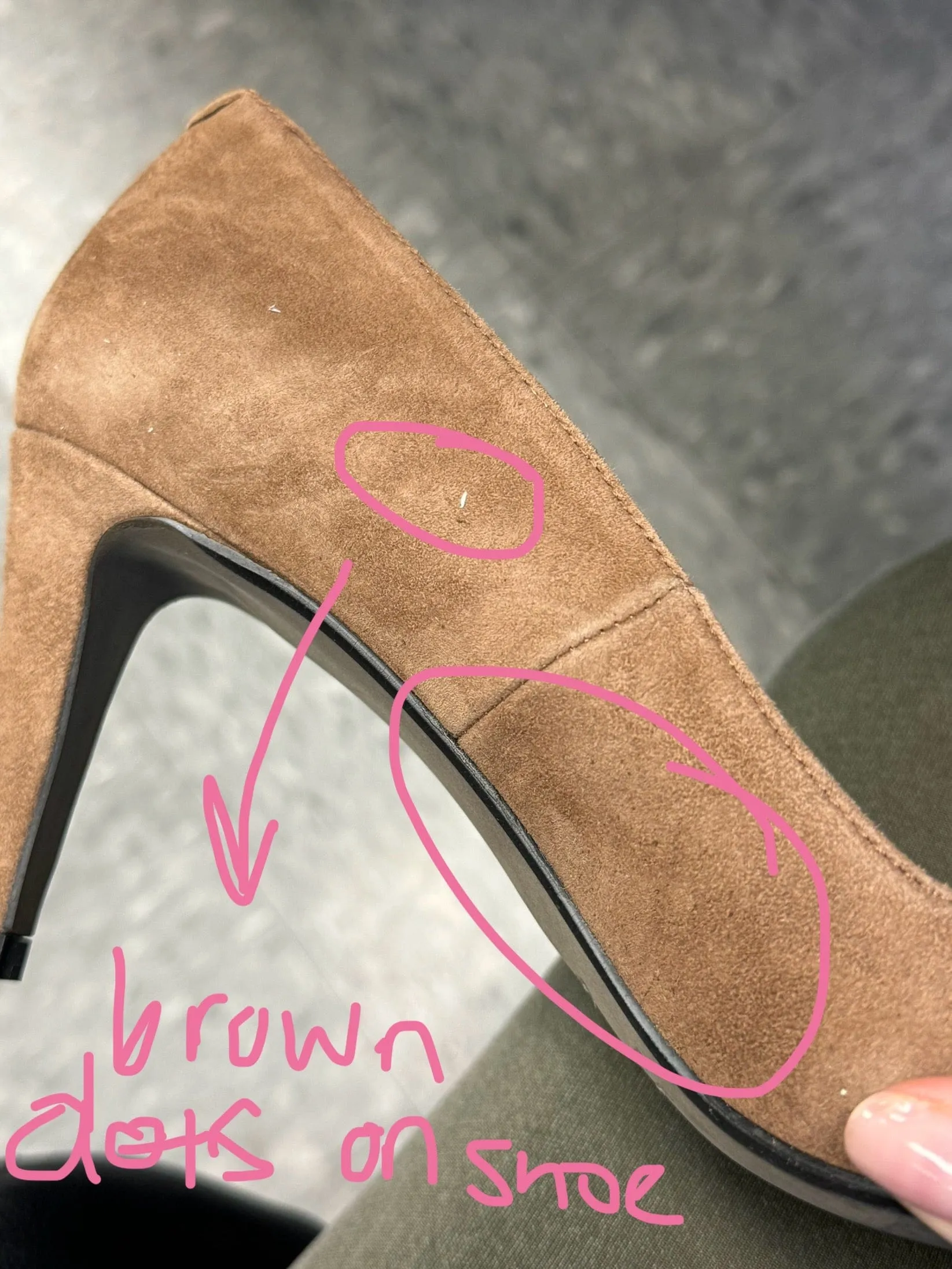 Damaged/Store Return Bailarinas SCILLA CUE Camel Suede Classic Pump