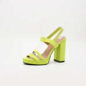 Divided Platform Block Sandal